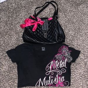 Metal Mulisha shirt with Purse